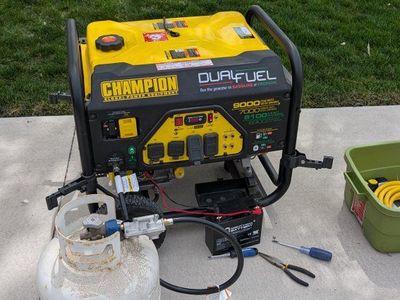 Champion dual fuel generator.