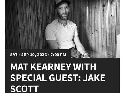 Mat Kearney with Special Guest Jake Scott Tickets - Sandy Amphitheater Sept 19, 2026