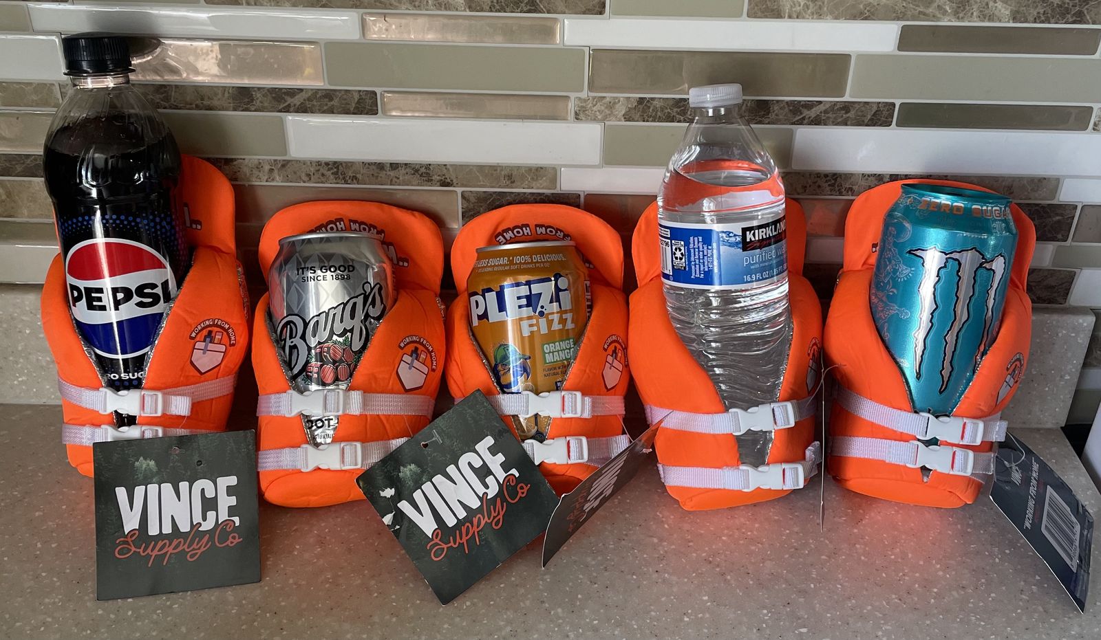 Life Vest Jacket For Drinks (set Of 5)