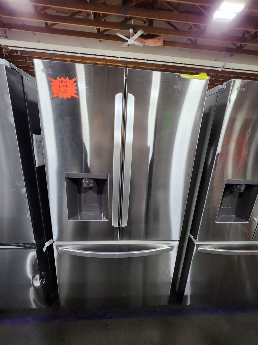 LG Stainless Steel Counter Depth  French Door Refrigerator with Bottom Freezer - Brand NEW