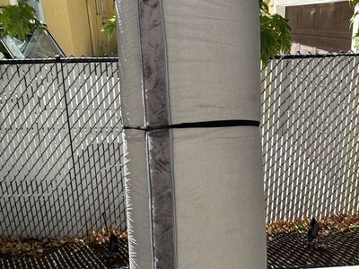 Michiana Mattress (for pop-up trailer or RV) Heated Foam Mattress - Teddy Bear Charcoal color