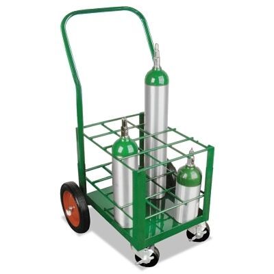 New Anthony 6124 Medium-Duty 12-Cylinder Transport Cart - Green
