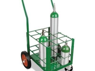 New Anthony 6124 Medium-Duty 12-Cylinder Transport Cart - Green