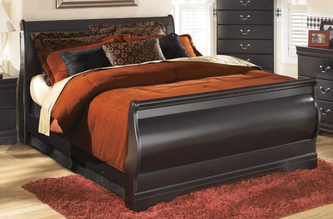 Huey Vineyard Queen Sleigh Bed - Single Item - Bedroom Furniture - Action Home Furniture