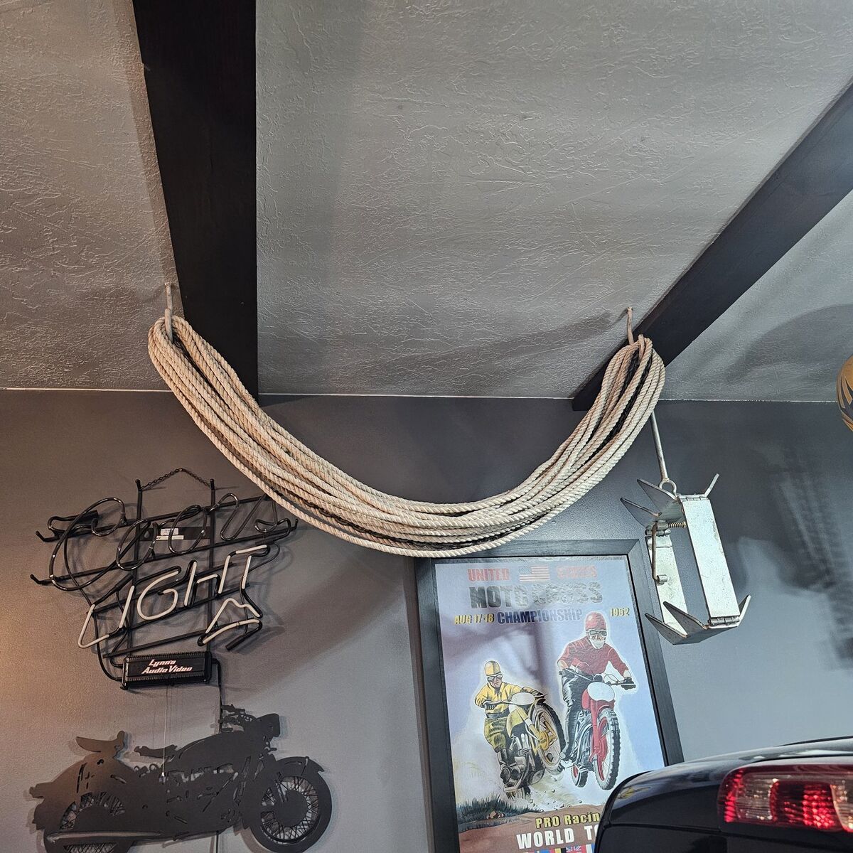 Boat anchor rope and chain