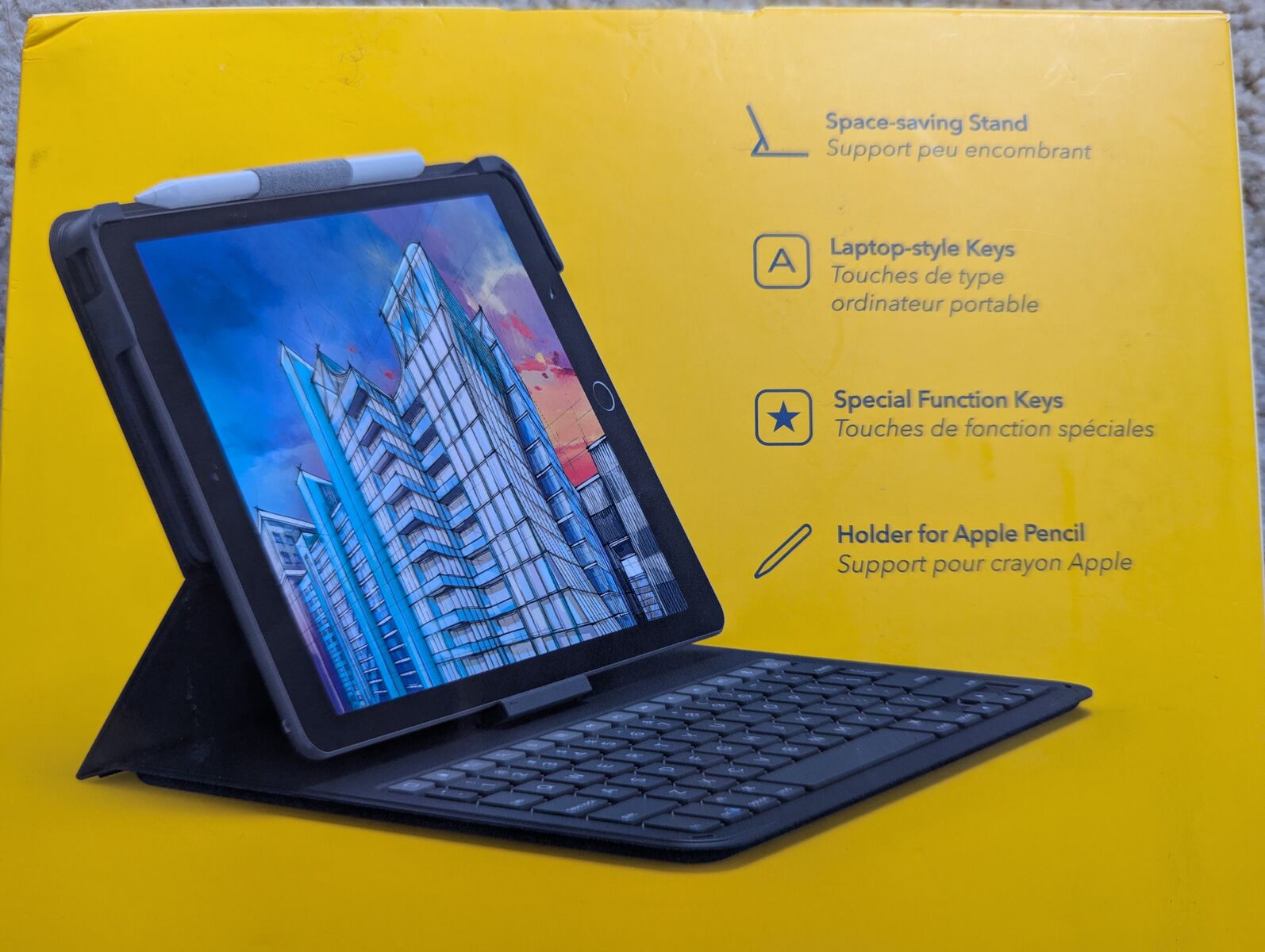 NEW in box ZAGG Keyboard Messenger Folio 2 - Apple iPad 10.2/10.5 - Charcoal