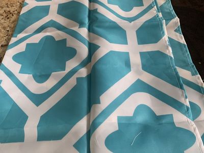 Teal 37x72 inch shower curtain, Brand New