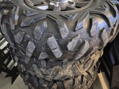 Maxxis Bighorn Radial ATV UTV Tires with Polaris RZR Wheels - Set of 4 (Used, Good Condition)