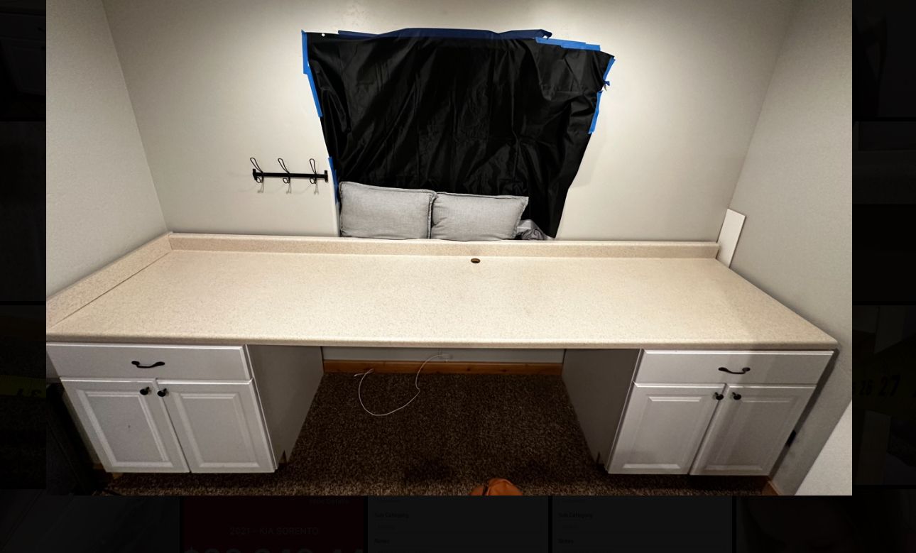 MDF Countertop With Two Cabinets