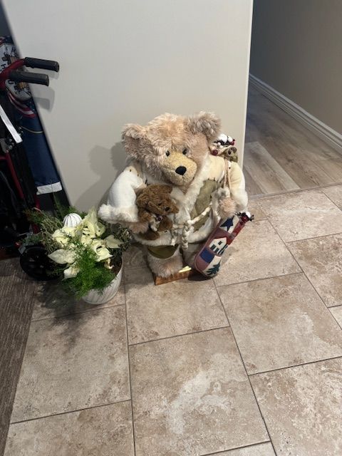 large decorative Christmas teddy bear
