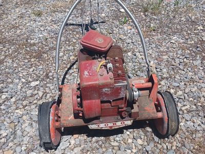 Vintage reel mower. Toro