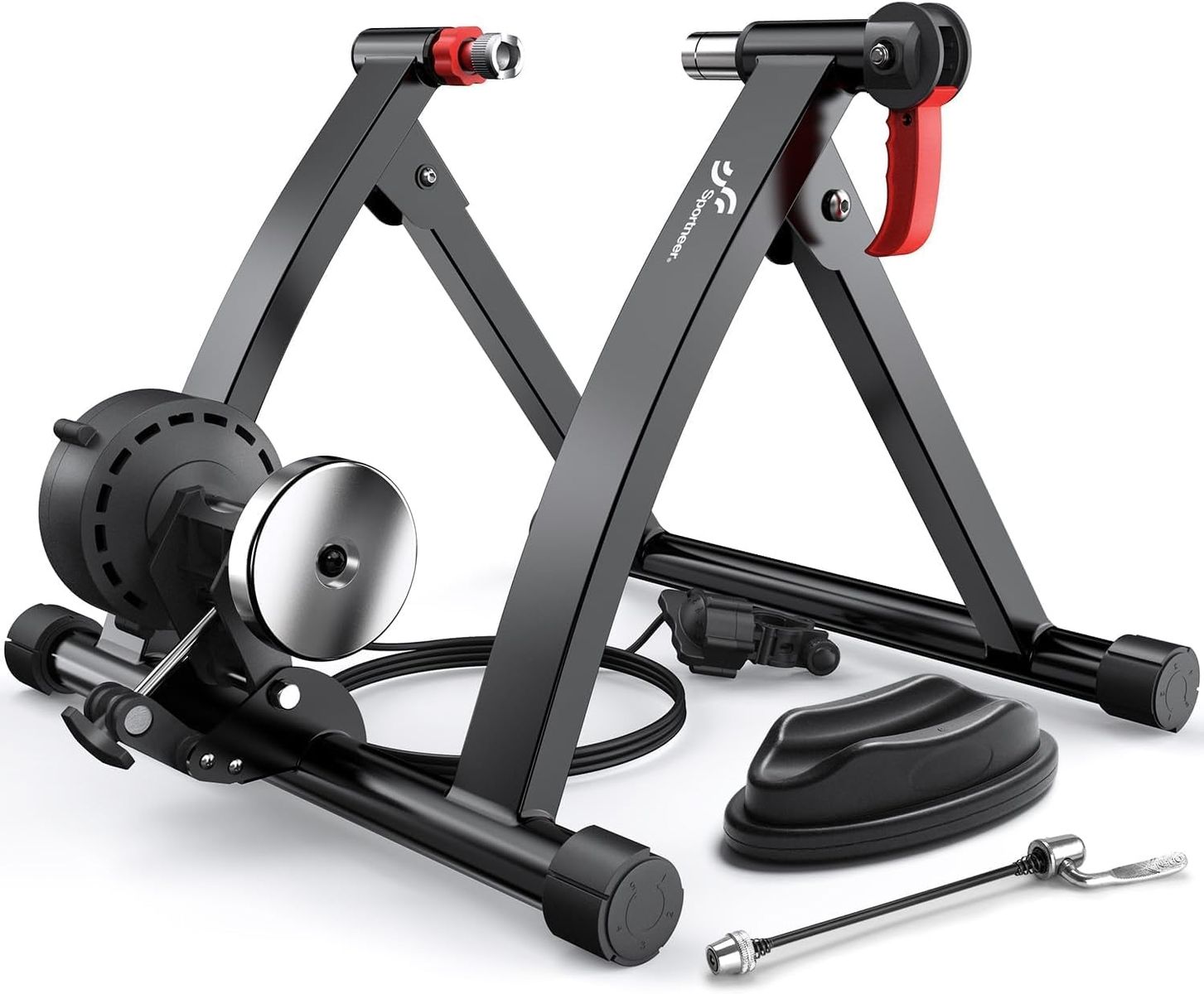 Sportneer Bike Trainer - Magnetic Stationary Bike Stand for 26-28" & 700C Wheels