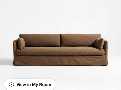 Crate and Barrel Rivera Slipcovered Sofa 94"