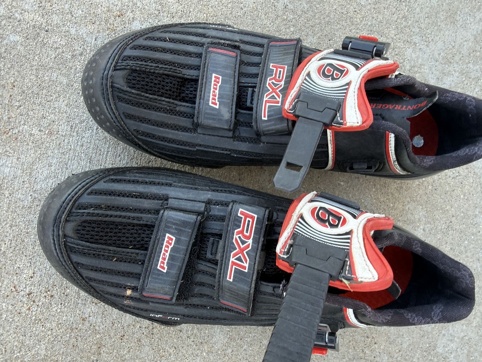 Bontrager click in bike shoes road cycling