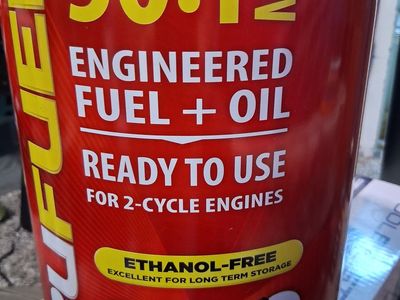 TRUFUEL 50:1 Pre-Mixed Fuel + Oil, 2.1 Gal, Ethanol-Free for 2-Cycle Engines