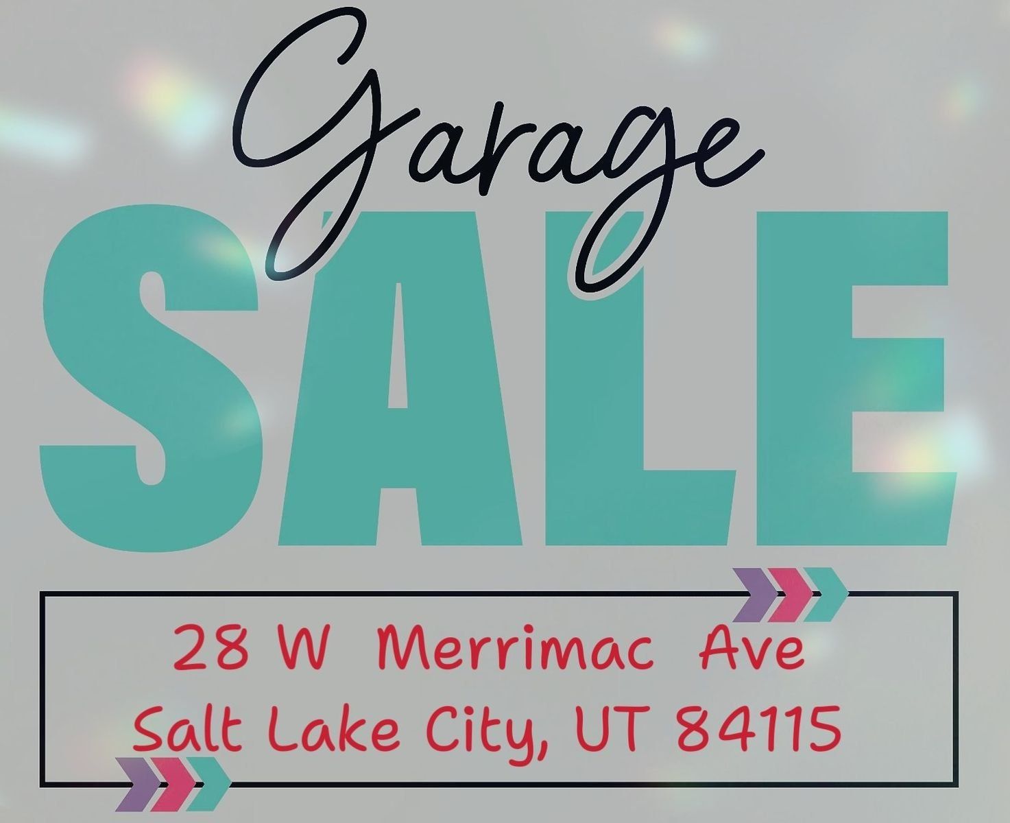Moving sale