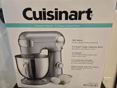 Cuisinart Precision Master 5.5 Qt Stand Mixer – Brand New in Box