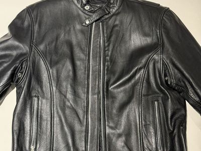 Durkee's Express Genuine Leather Motorcycle Jacket - Men's M - Like New
