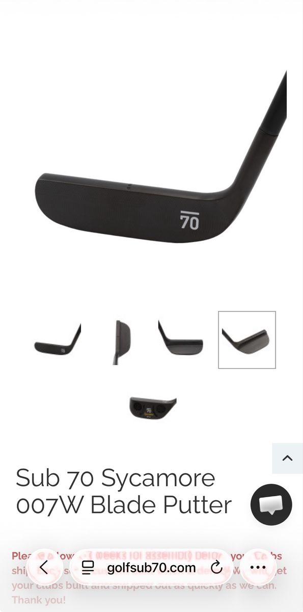 Sub70 Blade Putter- RH