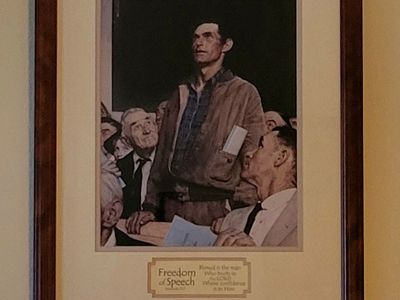 Custom Framed & Matted Print of “Freedom of Speech”