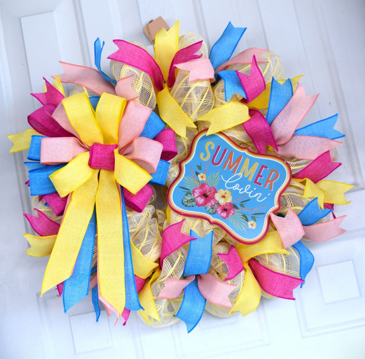Colorful Handmade Summer wreath