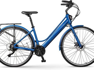 Jetson Journey 2.0 Adult Electric Bike, Pedal Assist,16mph, Blue