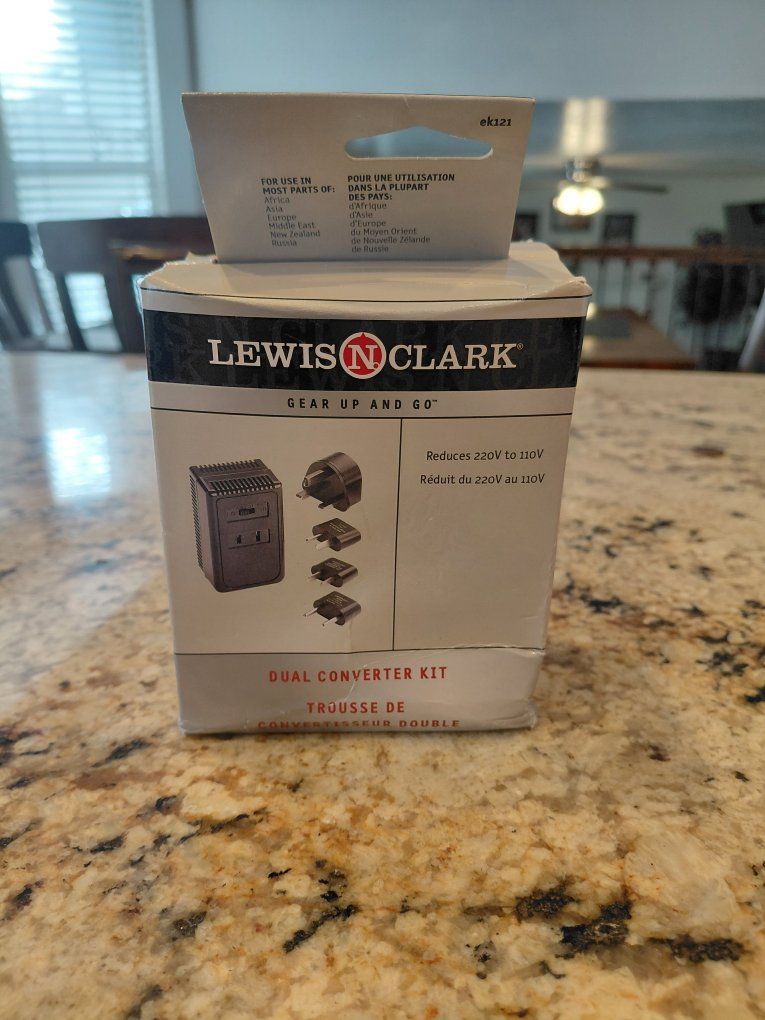 Lewis N. Clark Dual Voltage Converter & Adapter Plug Kit EK121 220V to 110V