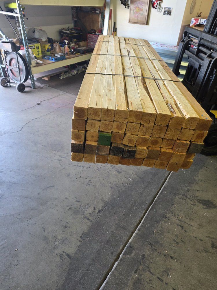 Bundle of Solid Wood Beams / Lumber 