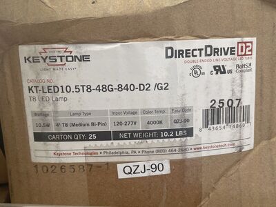 T8 LED Replacement Tube Lightbulbs Not Fluorescent