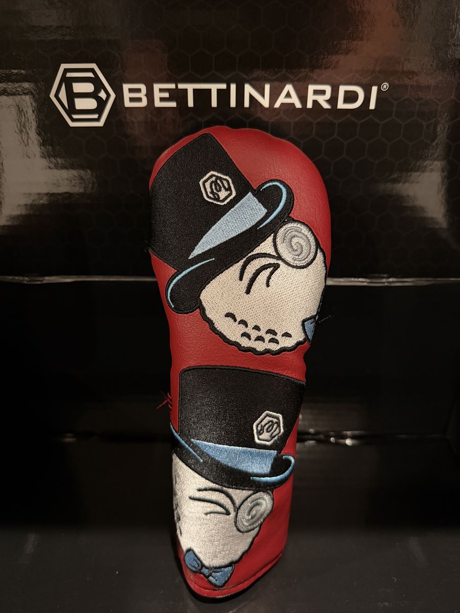 2026 Malbon X Bettinardi Gangster Buckets Maroon & White Plaid Hybrid Head Cover
