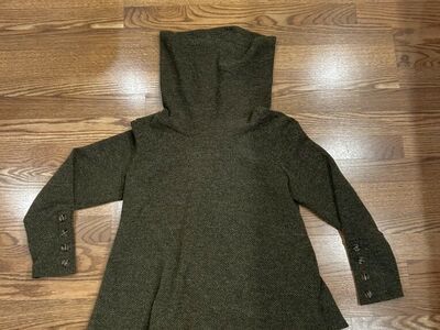 Retrology Olive Green Cowl Neck Sweater Knit M