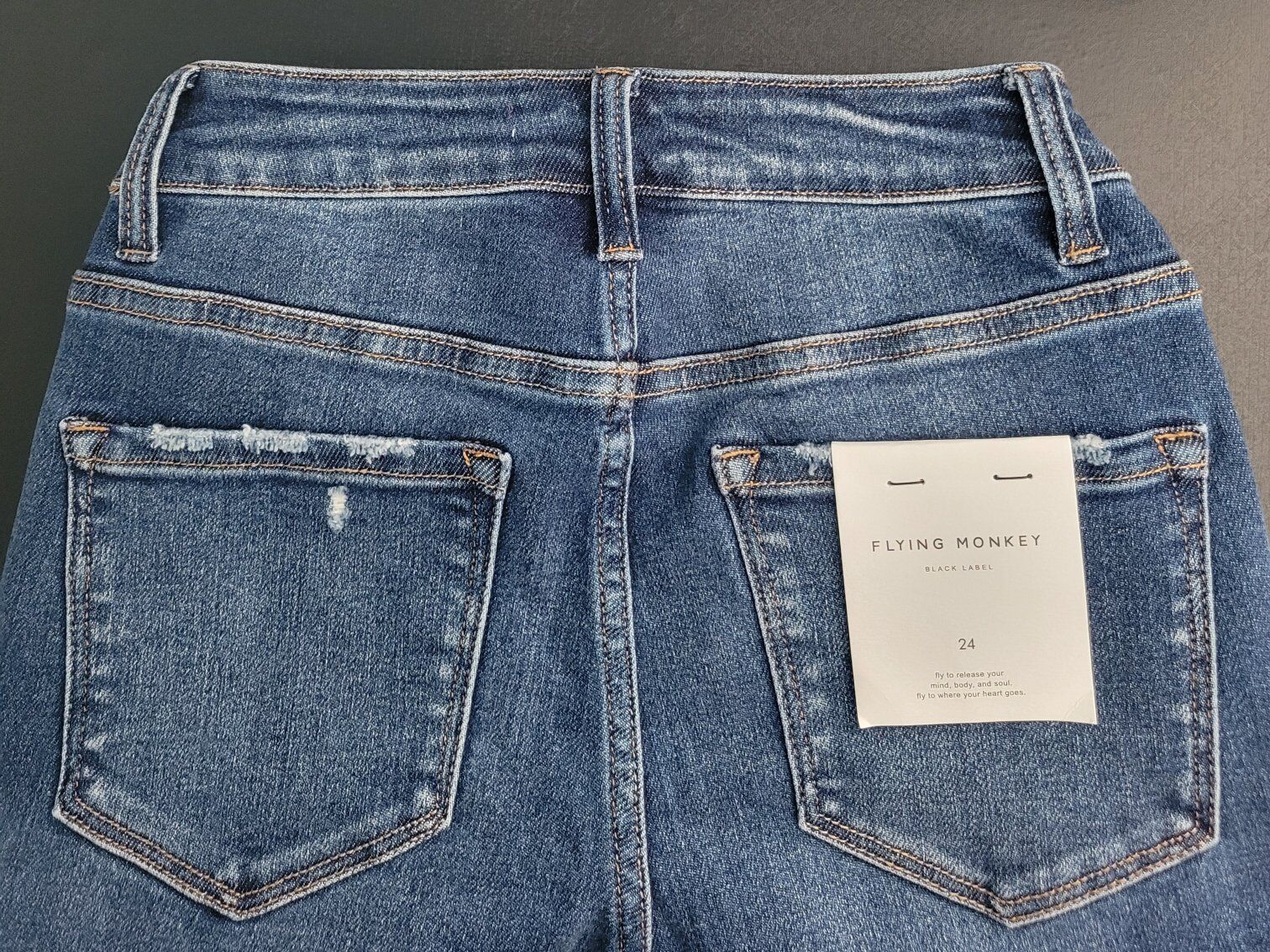 Flying Monkey-High Rise Crop Skinny Jeans