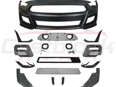 2018-2023 Ford Mustang Front Bumper Cover Kits W/ LED Grille GT500