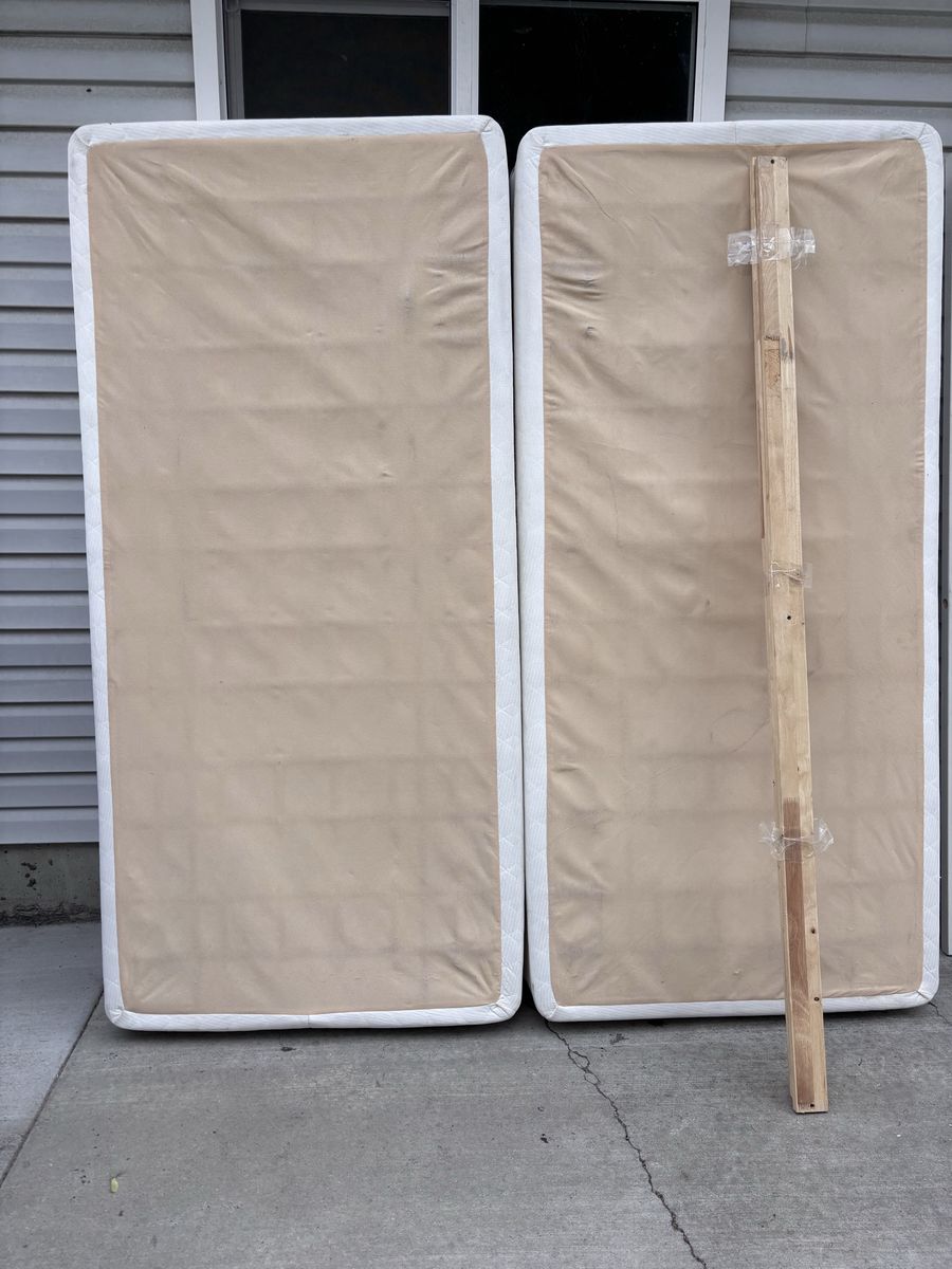 King Size Split Box Springs and wood support slats