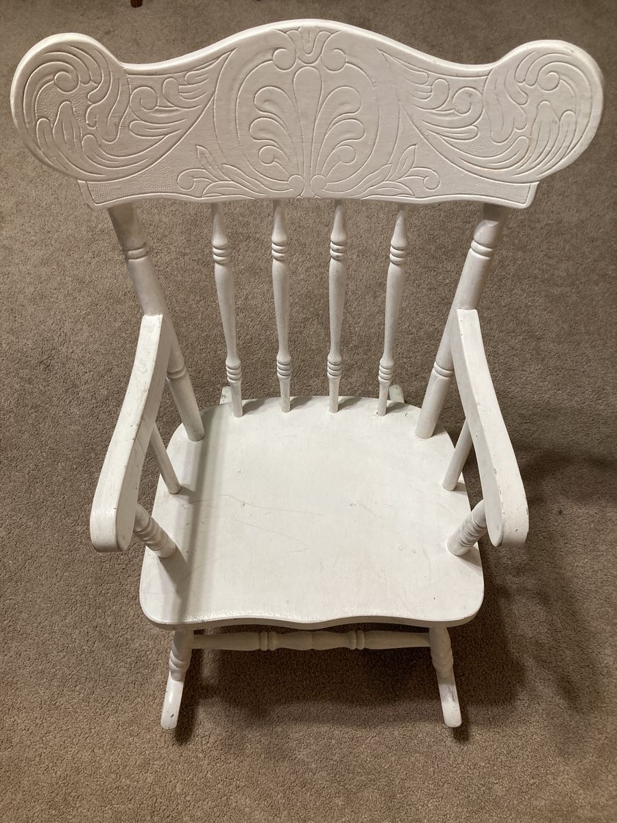 Solid Wood Kids Rocking Chair-$35