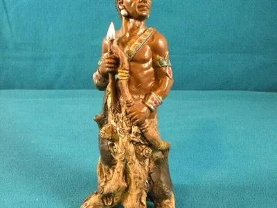 American Frontier Limited Edition Hand Painted Statue.