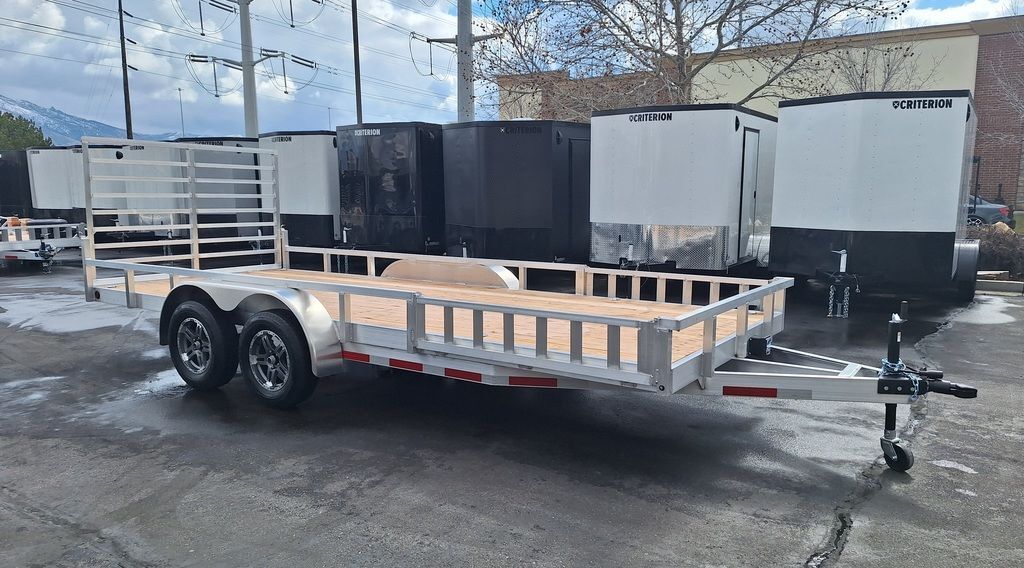 7x18 Aluminum Utility Trailer With Side Ramps BAUGHMAN 2026