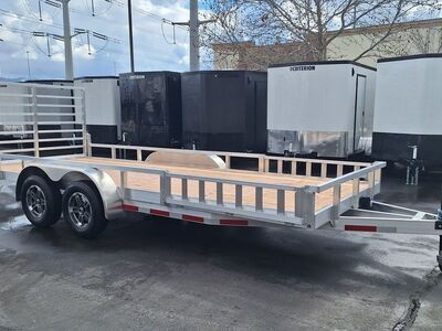7x18 Aluminum Utility Trailer With Side Ramps BAUGHMAN 2026