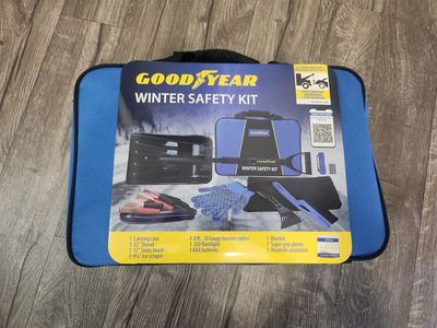 Goodyear Winter Safety Kit - Emergency Car Kit with Shovel, Booster Cables