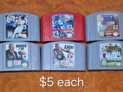 Nintendo n64 games $5 each including Kobe Bryant in Nba Courtside! trades considered!