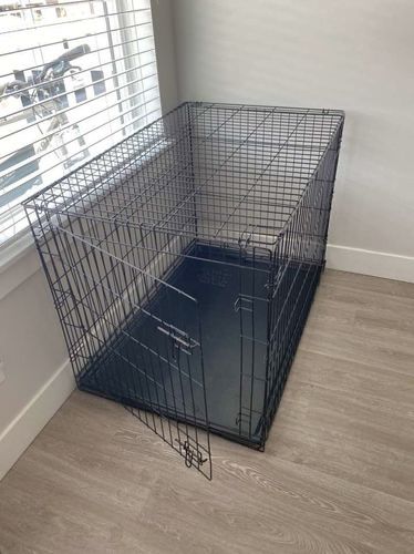 Xl dog crate 42” kennel folding wire pet cage extra large 