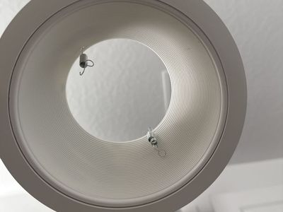 12 pack, 6 Inch Classic White Recessed Light Trim, Step Baffle with Detachable Ring