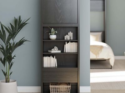 83" x 30" Signature Sleep Paramount Single Bookcase - Black Oak