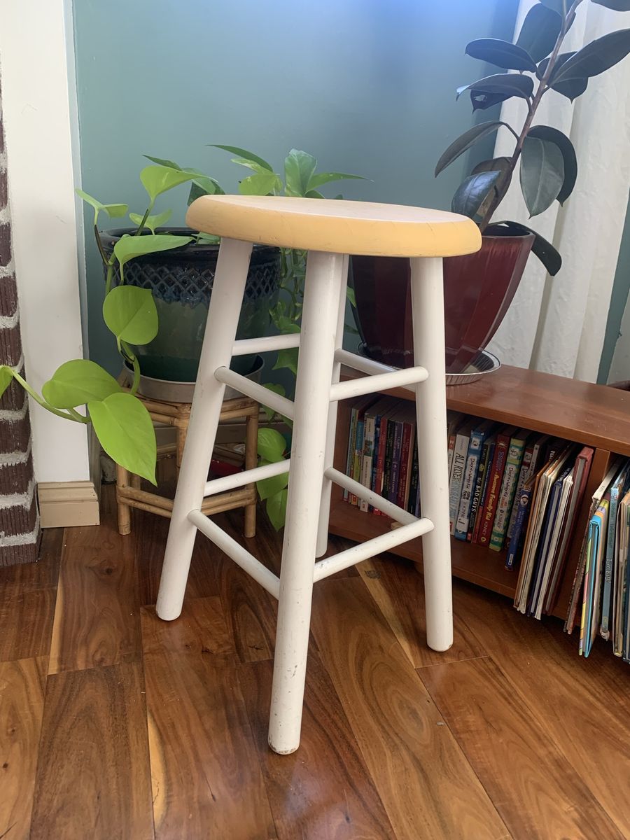 Painted Sturdy Stool