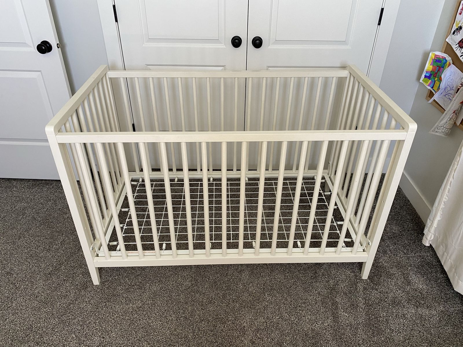 Crate and Barrel Wooden Crib - Baby / Toddler Bed