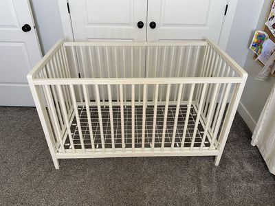 Crate and Barrel Wooden Crib - Baby / Toddler Bed