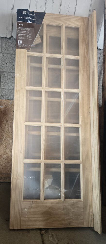 French wood interior pine door