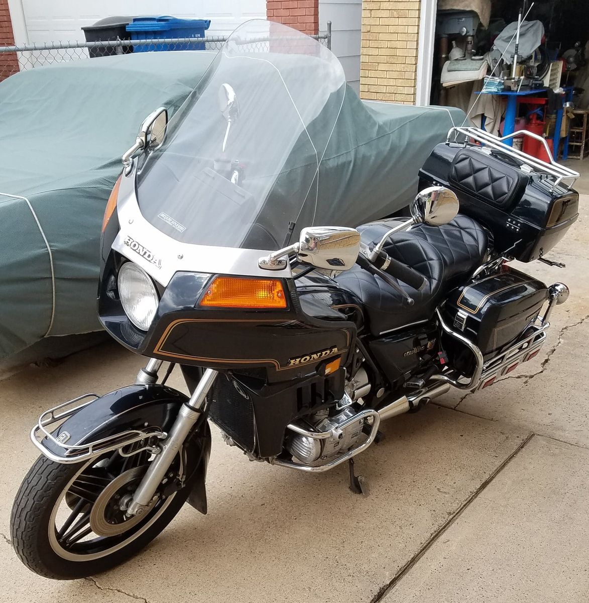 Honda Goldwing Interstate Touring Motorcycle Black