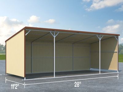 28 X 12 LIVESTOCK SHELTER