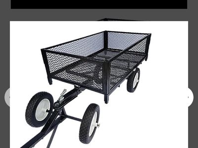 Ultimate Cart & Dolly: 1200lb Capacity, 15" No-Flat Tires, ATV/Quad Compatible, 30"x52.5"x20"